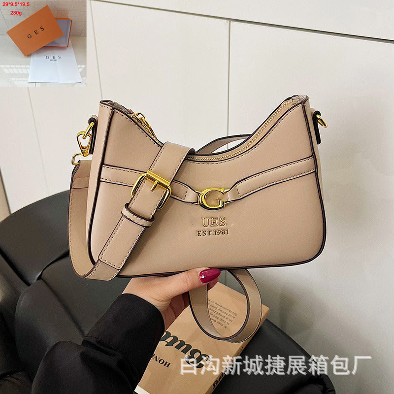 El bolso cruzado de monograma de alta gama de 2026 para mujer de un solo hombro de tendencia y muy vendido de moda para mujer