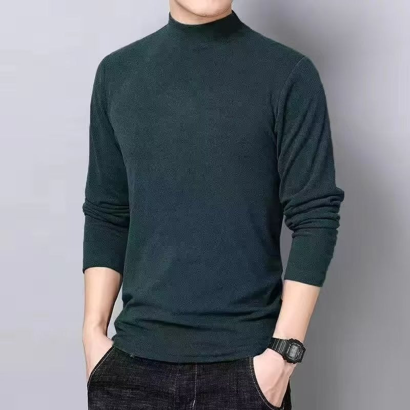 Camiseta Terciopelo Manga Larga Hombre | Moda Invierno
