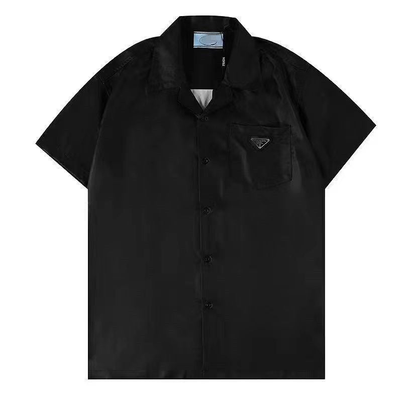 Chemise homme imprimée P | Col et boutons