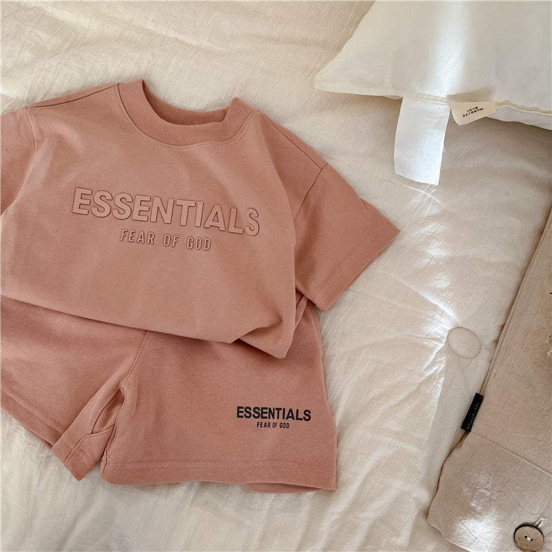 Conjunto Verano Manga Corta Niños | Dos Piezas Casual Unisex