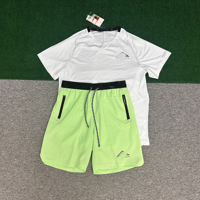 Conjunto Deportivo Hombre Manga Corta A | Running Transpirable Secado Rápido