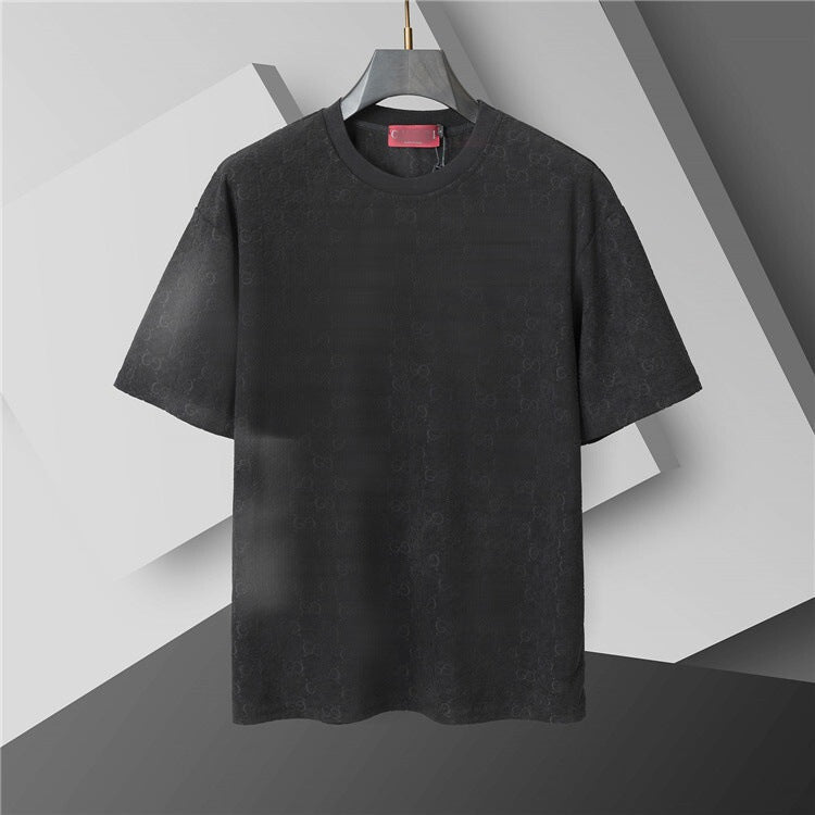 Versión correcta de 2026 de la nueva camiseta ligera de lujo de verano, camiseta de manga corta de cuello redondo y versátil para hombres y mujeres, países extranjeros de Europa y Estados Unidos
