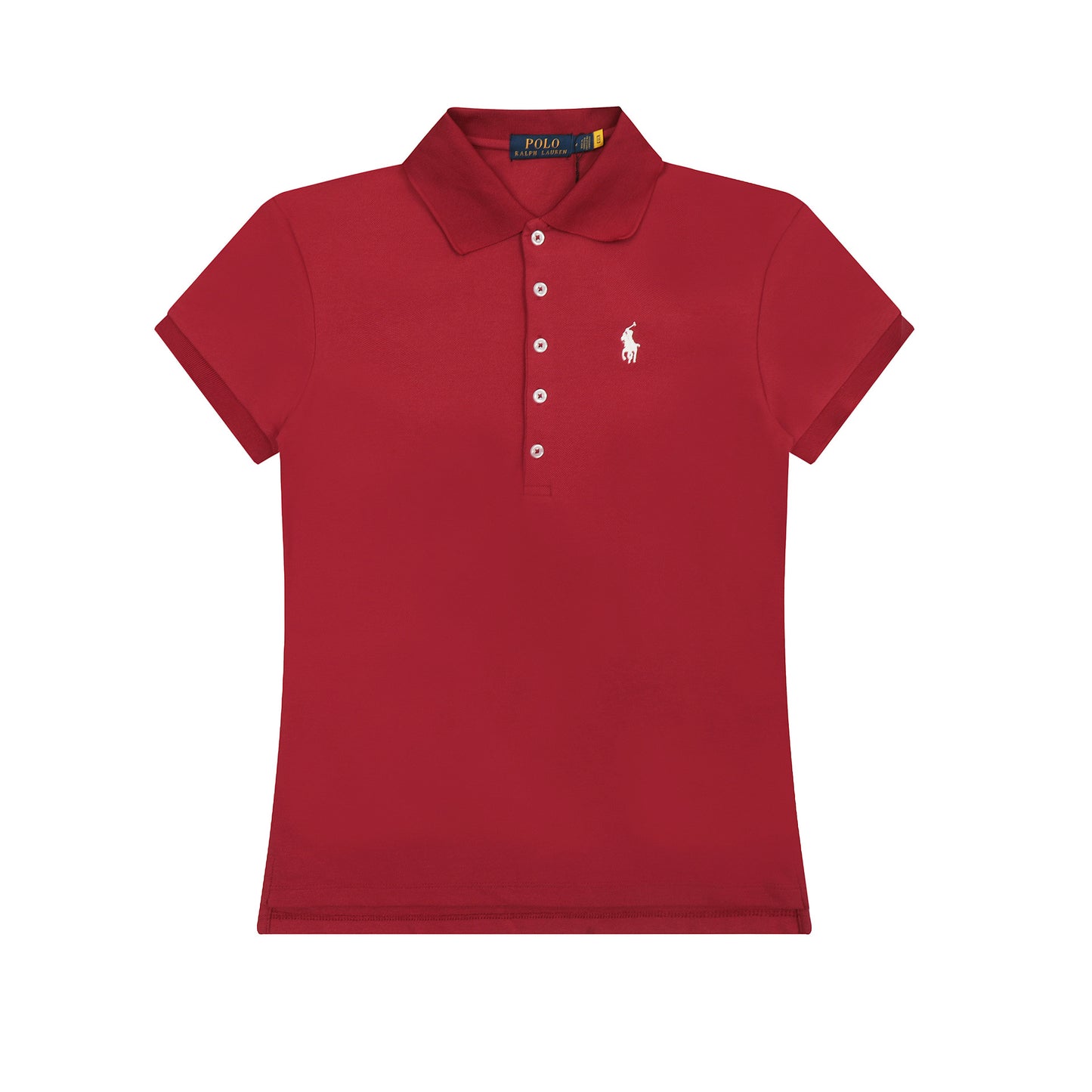 2024 Verano de moda 2024 Nuevo War Horse Camisa Polo Casual Sencilla de Cinco Botones Bordada para Mujer, Manga Corta