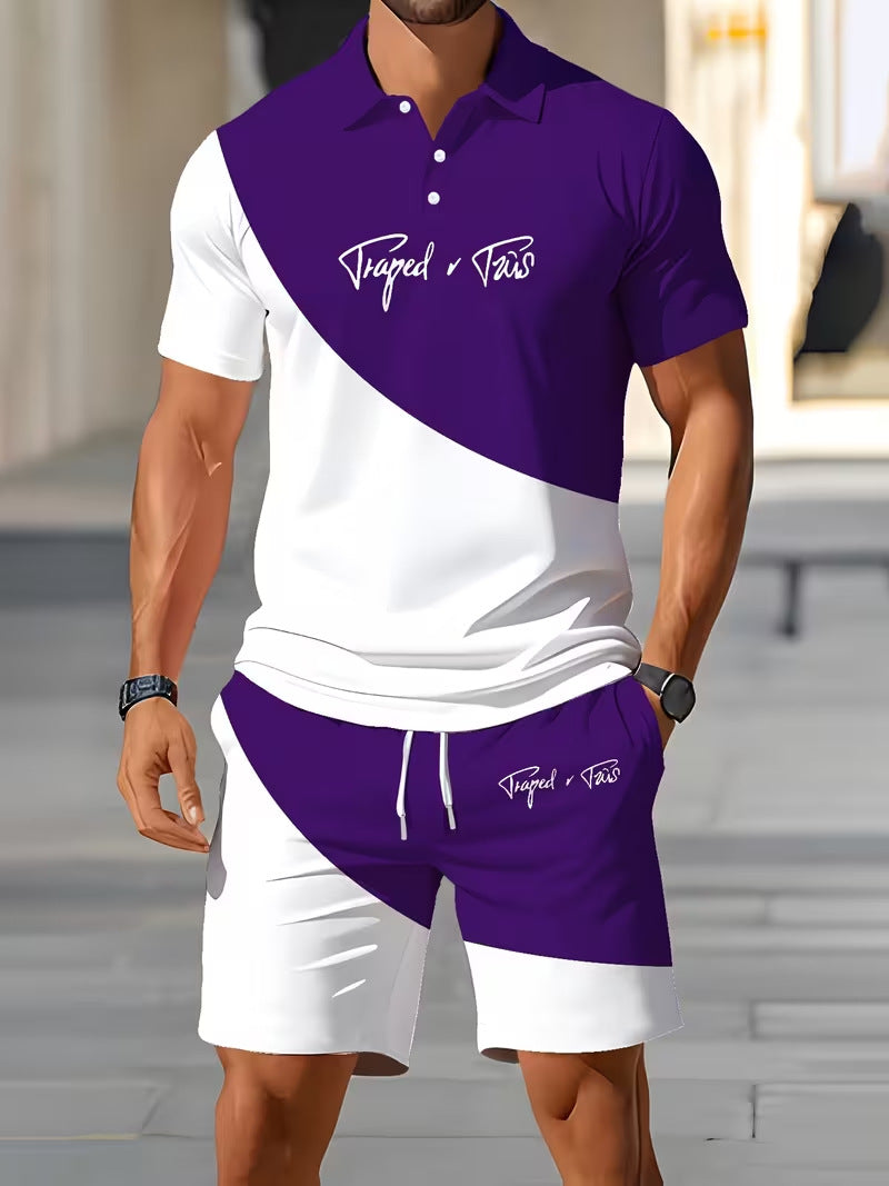Completo 3D manica corta + pantaloncini | Asciugatura rapida uomo Mix