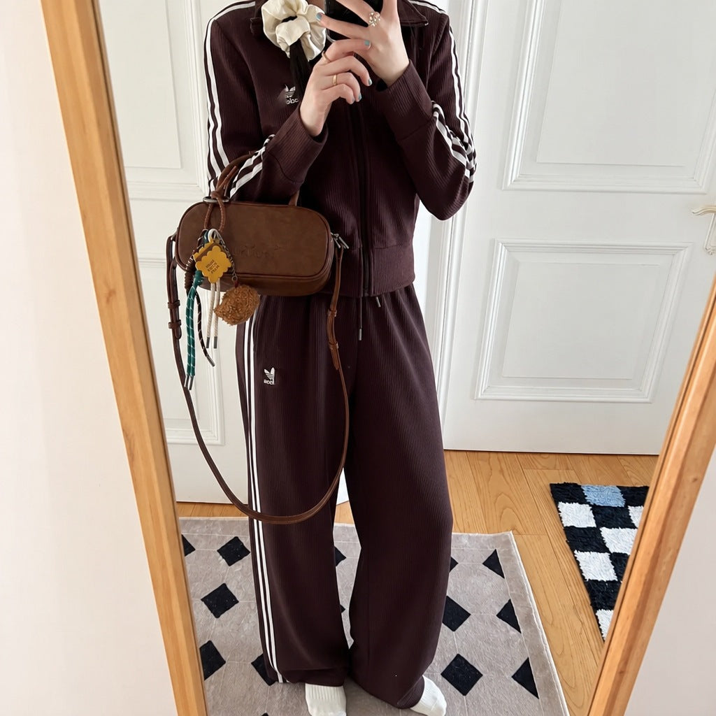 Women's Two-Piece High-Neck Sport Set