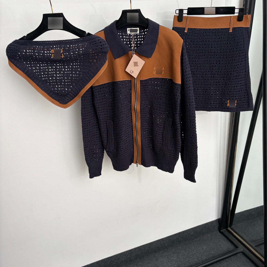 Women's Knit Set MM | Top And Mini Skirt