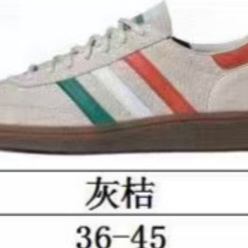 Zapatillas clásicas alemanas de entrenamiento retro, zapatillas casuales versátiles con bloques de color 2025, zapatillas de cuero, zapatillas Forrest Gump, zapatillas de tabla