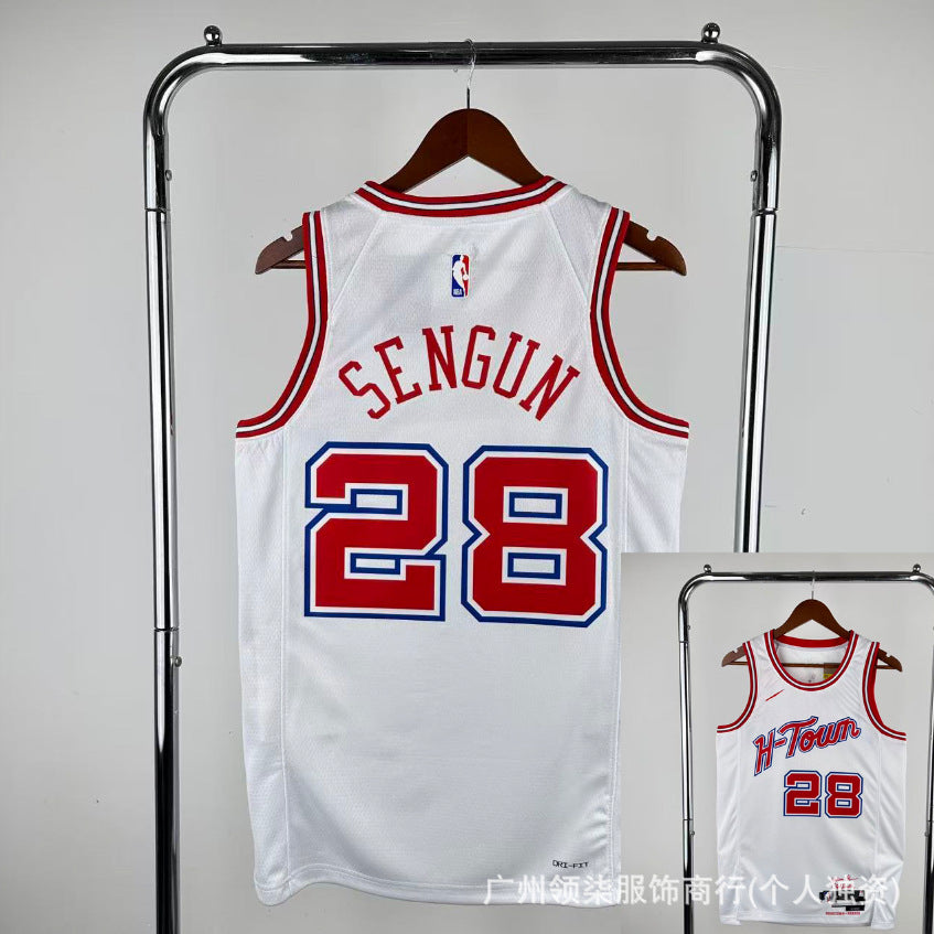 Nuevas camisetas populares de baloncesto: camisetas al por mayor prensadas en caliente para los Lakers, Cavaliers, 76ers, Bulls, Clippers, Warriors, Curry, James y Harden