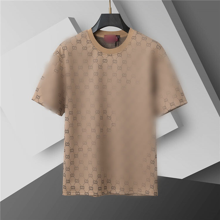 Versión correcta de 2026 de la nueva camiseta ligera de lujo de verano, camiseta de manga corta de cuello redondo y versátil para hombres y mujeres, países extranjeros de Europa y Estados Unidos