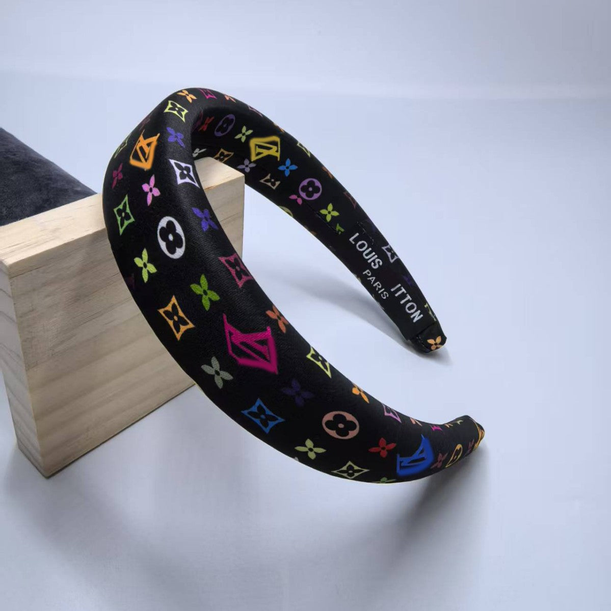 Cinta Pelo Elegante Tricolor Mujer | Diadema Cuero Estampado