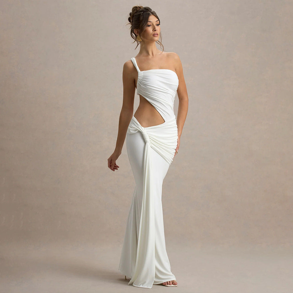 Vestido Largo Plisado Mujer Color Sólido | Verano 2025 | LuxuryMarkt