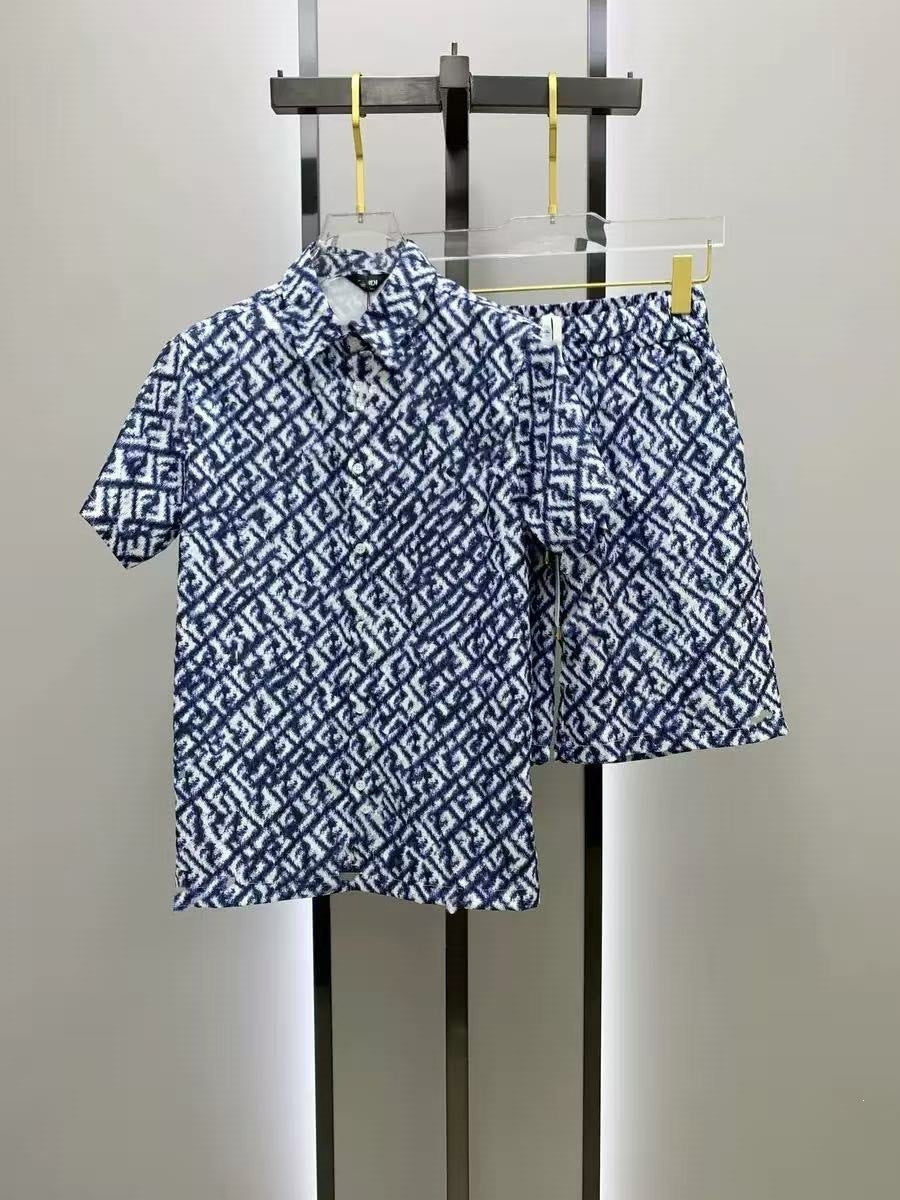 Conjunto Camisa y Pantalón Corto Hombre | Estilo Europeo Verano