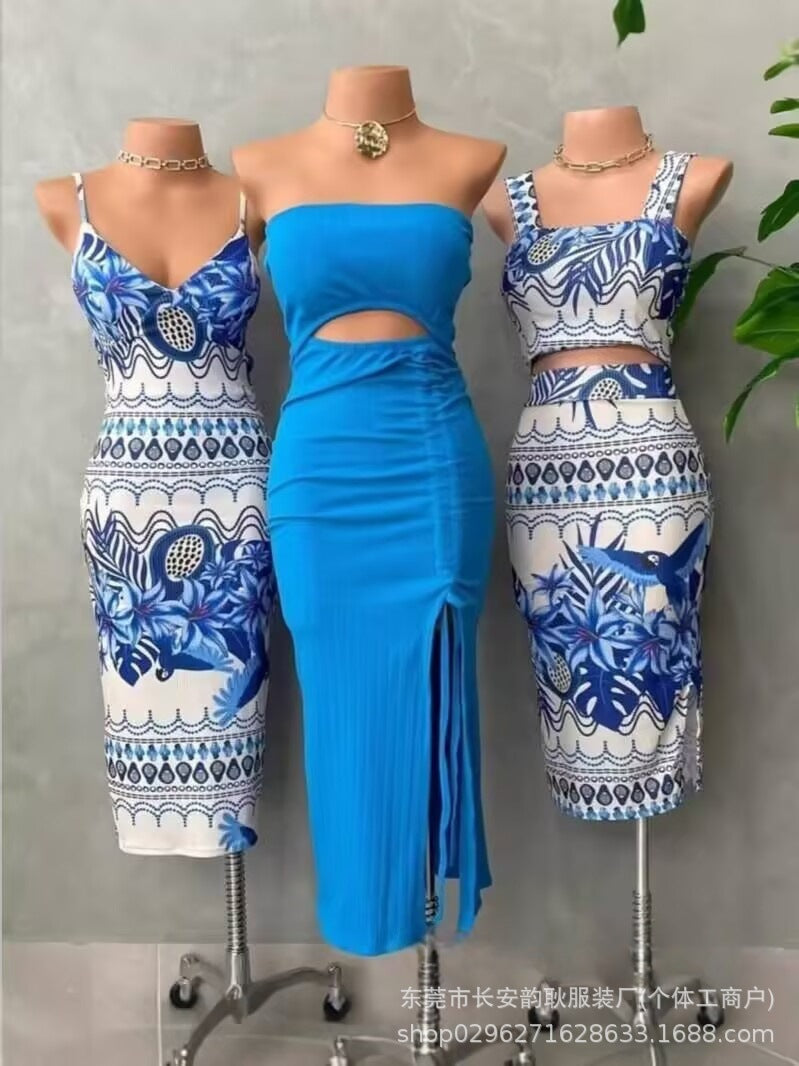 Comercio exterior, exportación, moda mayorista para damas visten con trece líneas de fuentes
