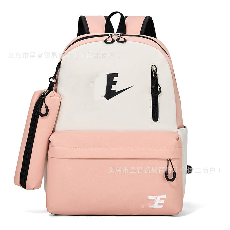 Mochila Escolar Gran Capacidad Unisex | Estilo Campus Letras 2026
