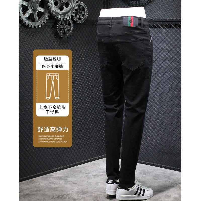 Vaqueros Negros Stretch Slim Fit Hombre