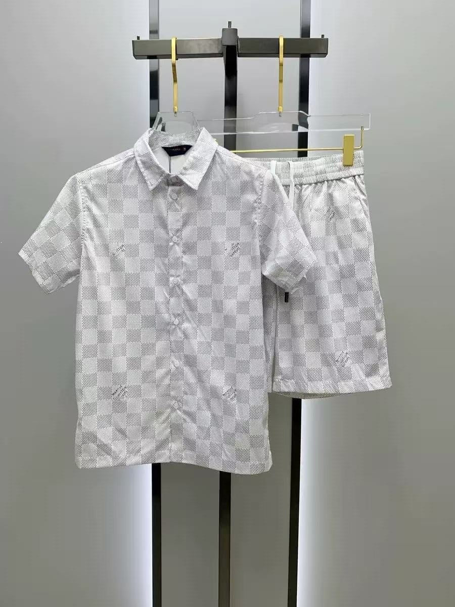 Conjunto Camisa y Pantalón Corto Hombre | Estilo Europeo Verano