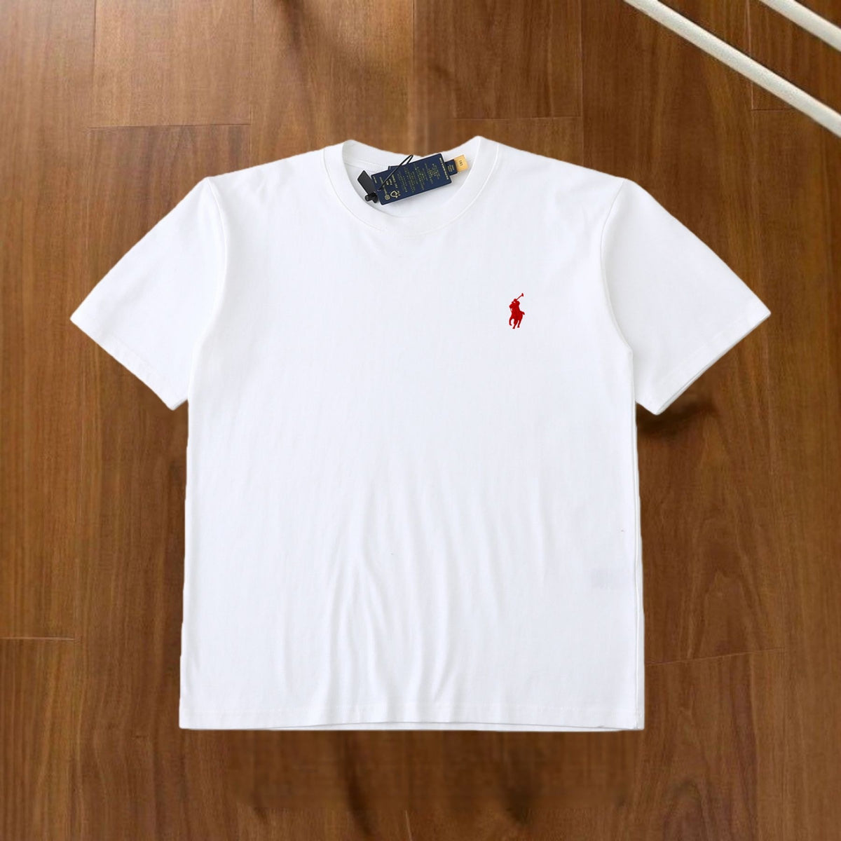 Camiseta Bordada de Algodón RL | Manga Corta
