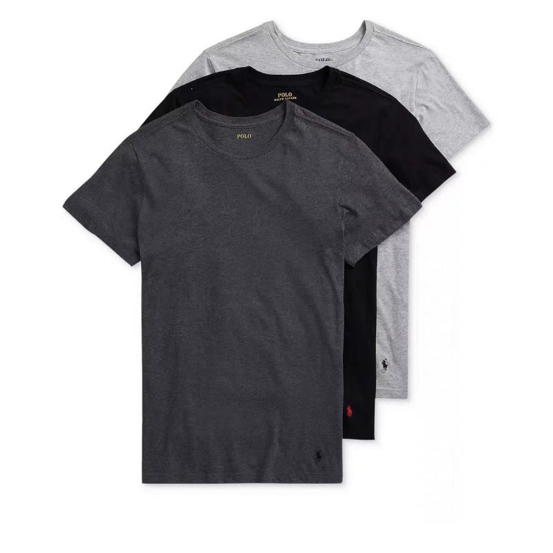 Nueva camiseta de polo con bordado cruz de ponis con corte clásico de algodón puro 230g 230g