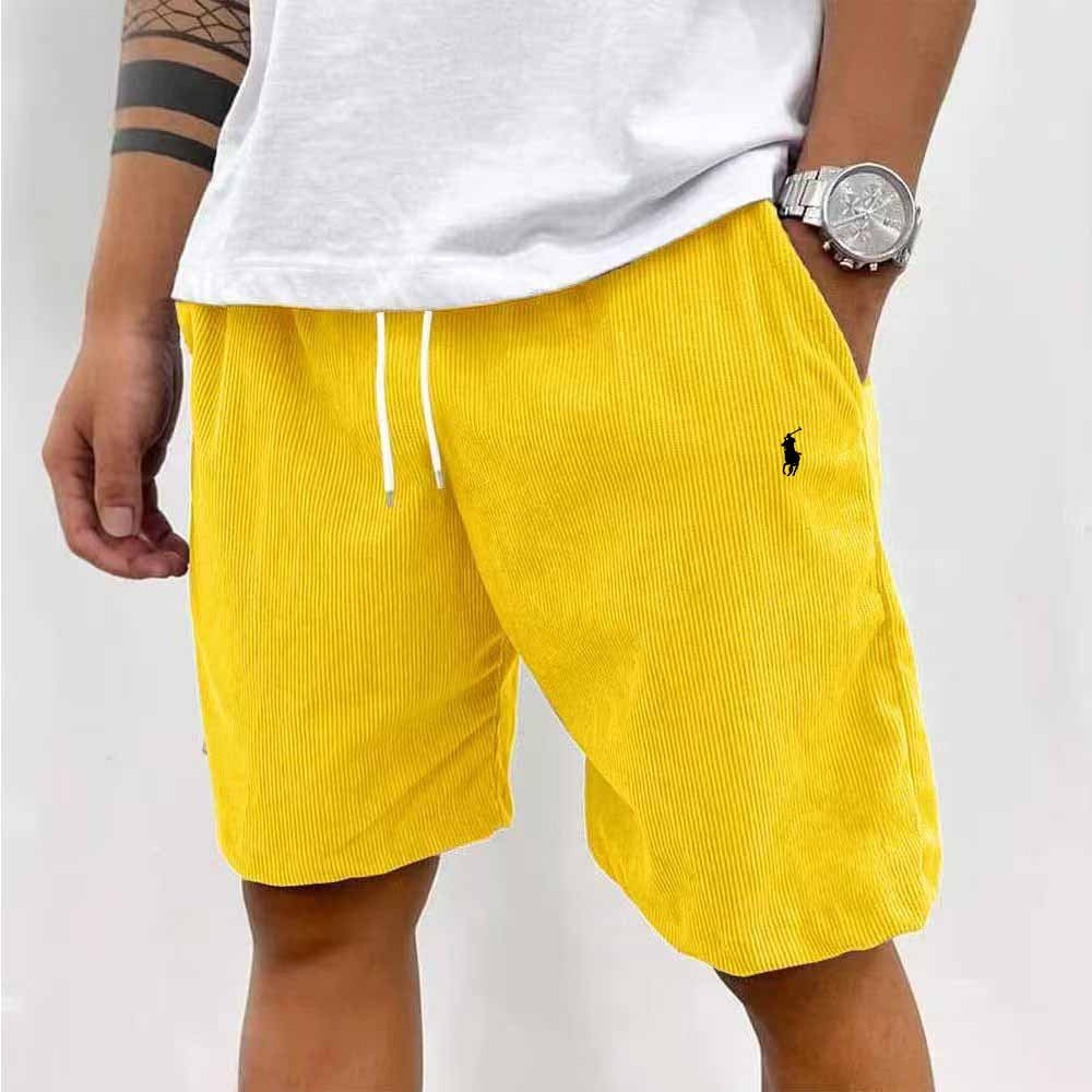Pantalones Cortos Hombre | Deportivos Pana Bordado Pony Casual 2026