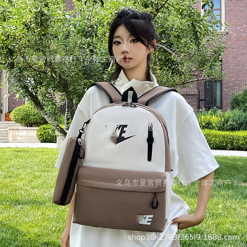 Mochila Escolar Gran Capacidad Unisex | Estilo Campus Letras 2026