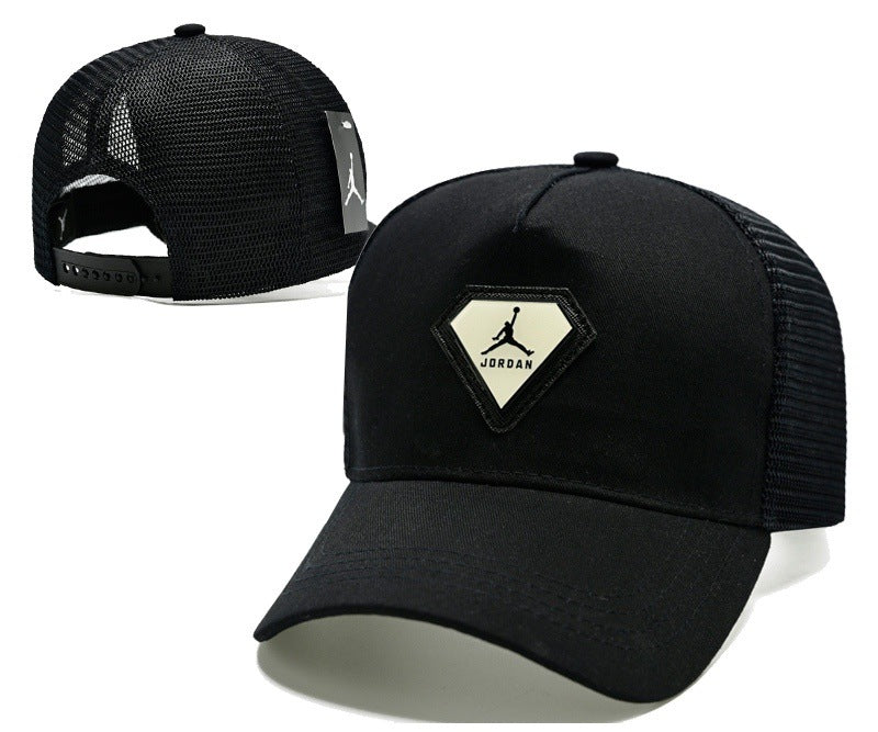 Unisex Flat Brim Leather Baseball Cap | Casual Outdoor Fashion