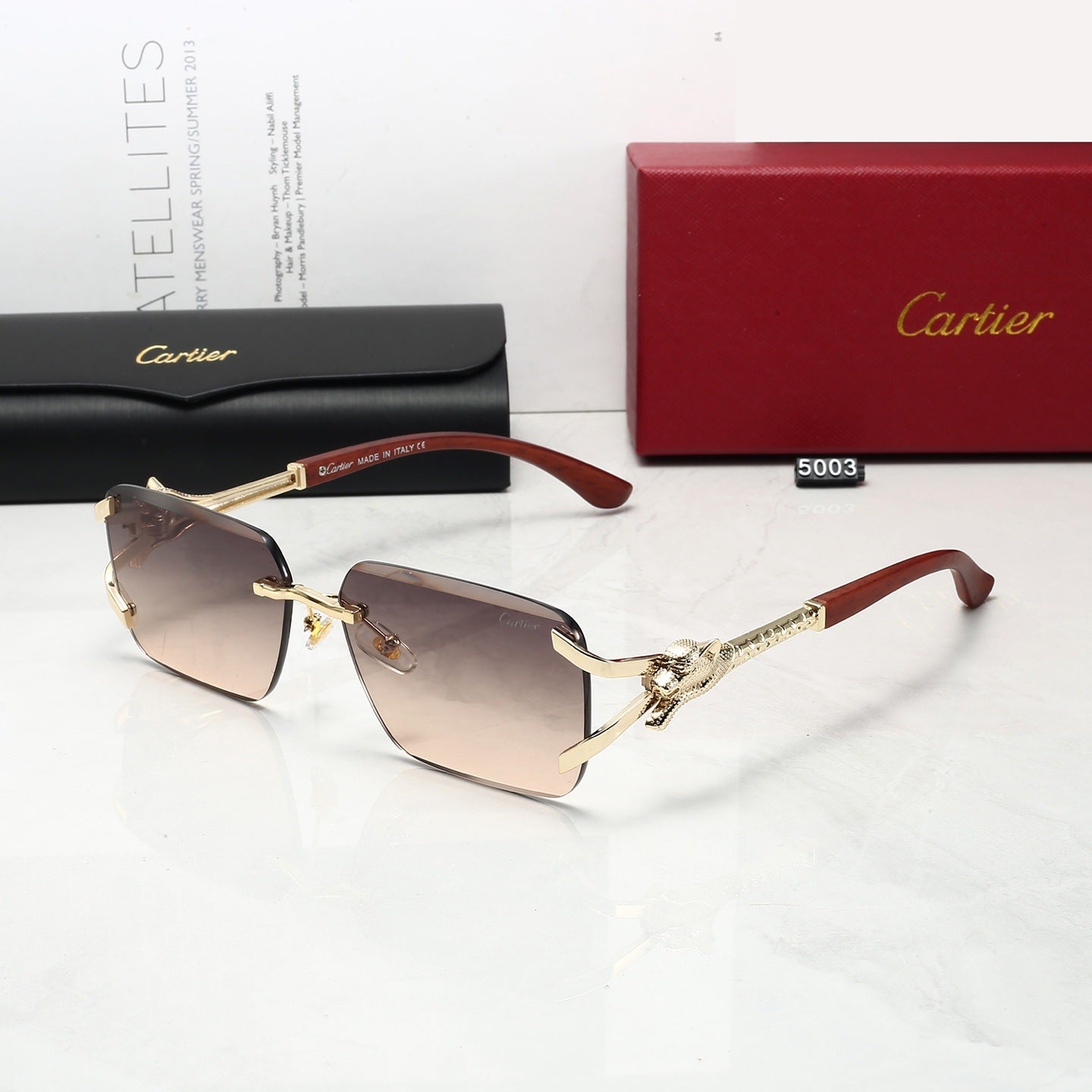 Gafas de Sol Estilo INS Sin Montura Mujer Protección UV