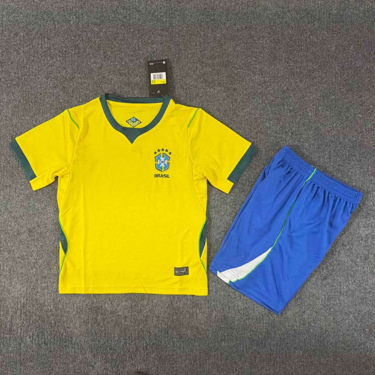 Set de camisetas de fútbol infantil de la Copa del Mundo 2627 para Brasil, Portugal, Italia, Alemania y Japón Conjunto al por mayor y personalizado