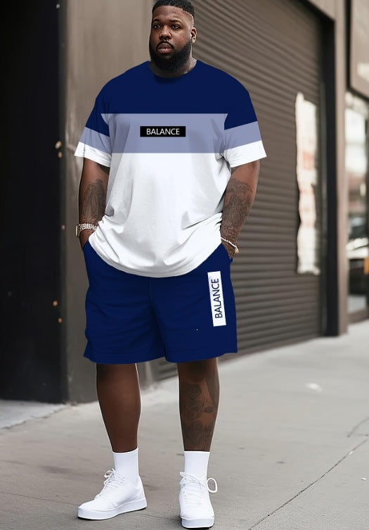Conjunto casual de hip-hop casual de verano con impresión digital 3D de Amazon de Amazon lleva pantalones cortos de cuello redondo y manga corta sueltos