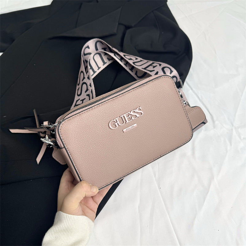 Bolso cruzado de mujer con patrón pequeño de lichi, bandolera de un solo hombro, moda de comercio exterior transfronterizo, bolso cuadrado pequeño, cartera nueva y de moda