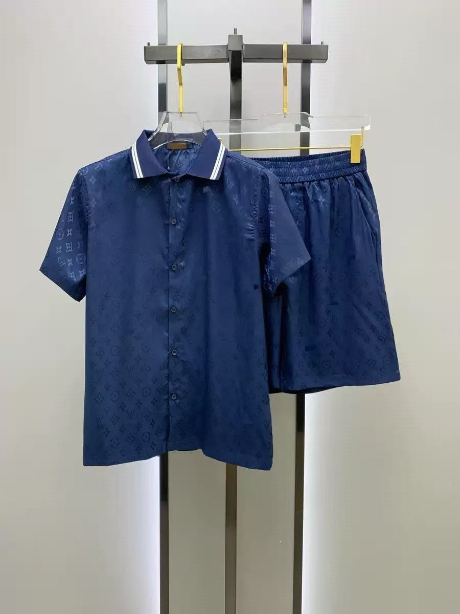 Conjunto Camisa y Pantalón Corto Hombre | Estilo Europeo Verano
