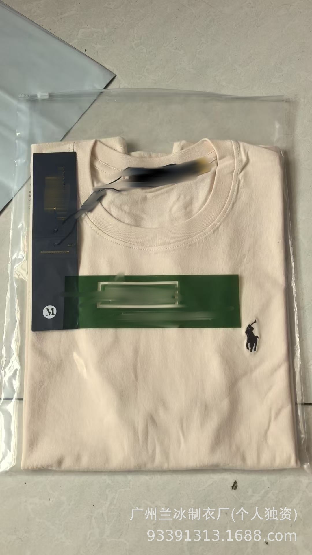 Comercio exterior Paul T-shirt LF Logo de pony bordado de cuello redondo para mujer de manga corta de algodón puro y media manga para hombres, sudadera base versátil tendencia