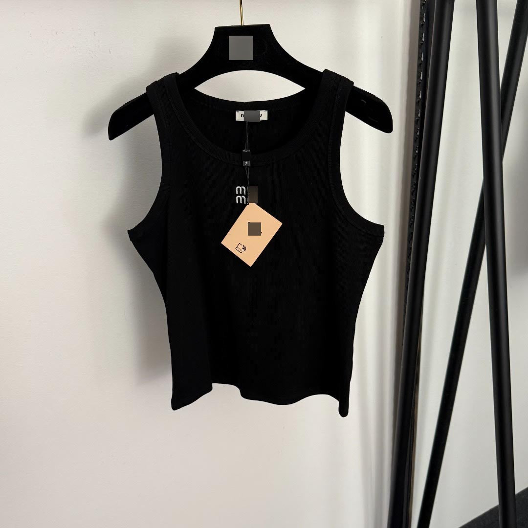 Women's Tank Top MM | Embroidered Cotton