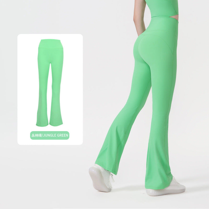 Pantalón Yoga Mujer AL | Microacampanado Y Talle Alto
