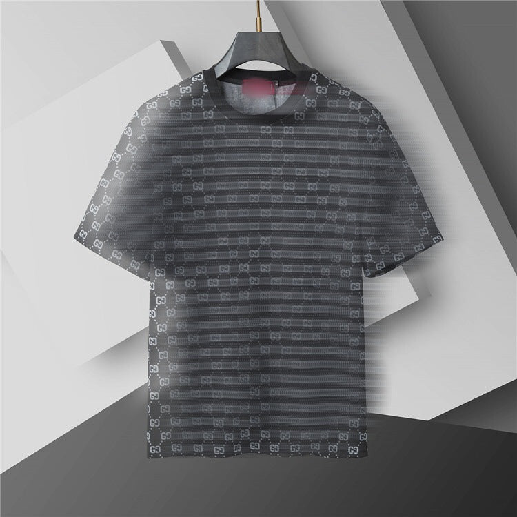 Versión correcta de 2026 de la nueva camiseta ligera de lujo de verano, camiseta de manga corta de cuello redondo y versátil para hombres y mujeres, países extranjeros de Europa y Estados Unidos