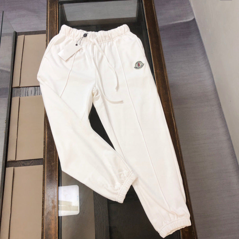 Nuevos pantalones de chándal originales de otoño e invierno de Mengkou Miao con gomas elásticas y pantalones de punta de moda de marca para hombre, pantalones rectos de pierna recta