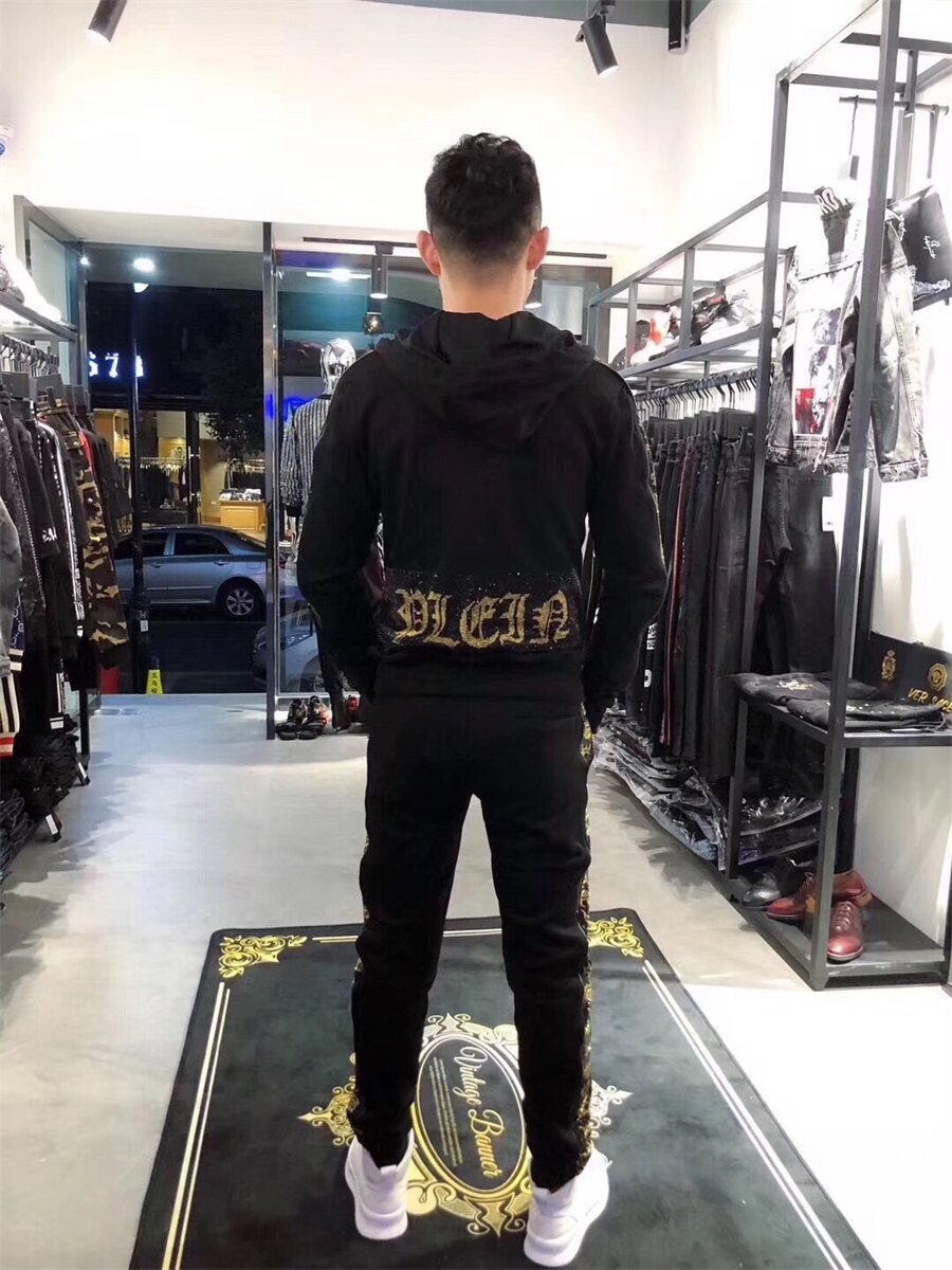 Conjunto Deportivo PP Diamante Hombre | Sudadera Capucha + Chándal