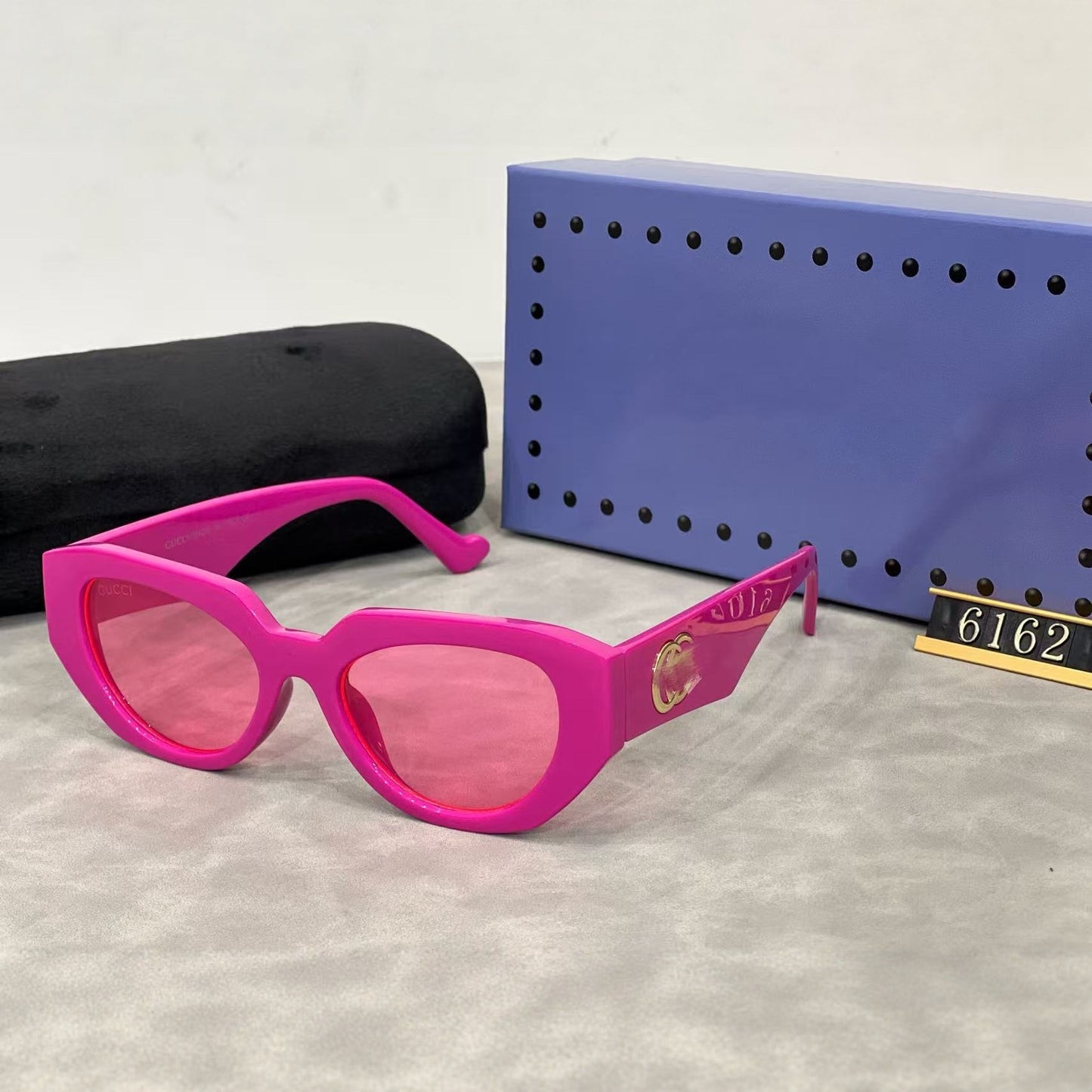 Nuevas gafas personalizadas de moda retro con ojo de gato europeas y americanas, gafas unisex bloqueadoras de UV INS