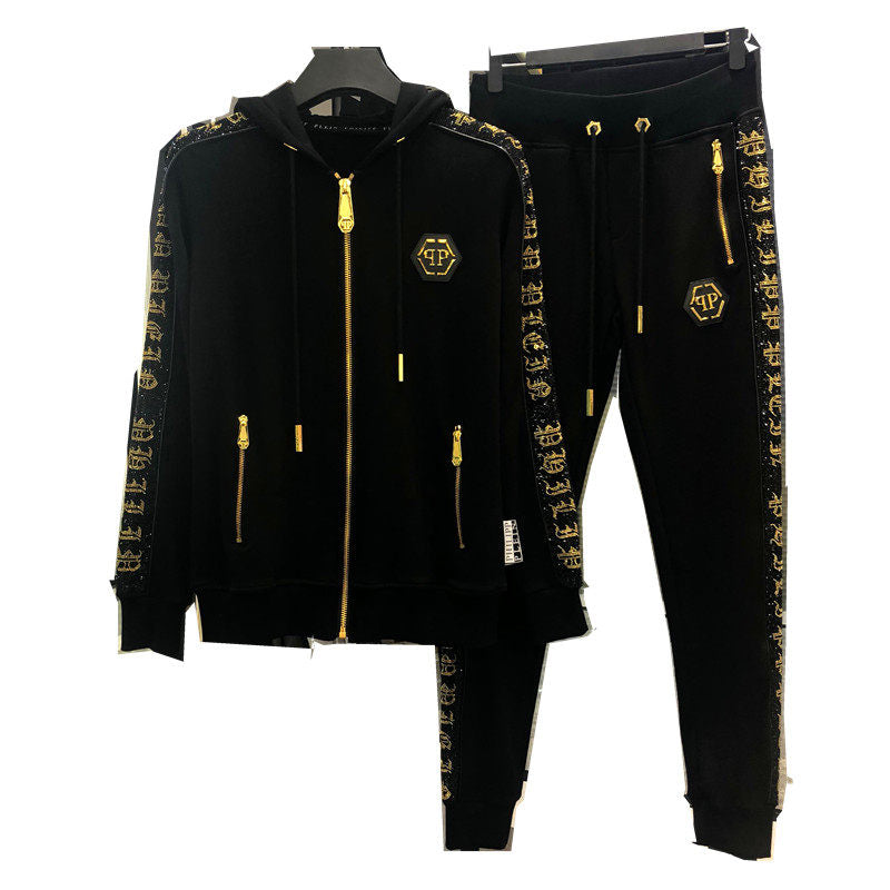 Conjunto Deportivo PP Diamante Hombre | Sudadera Capucha + Chándal