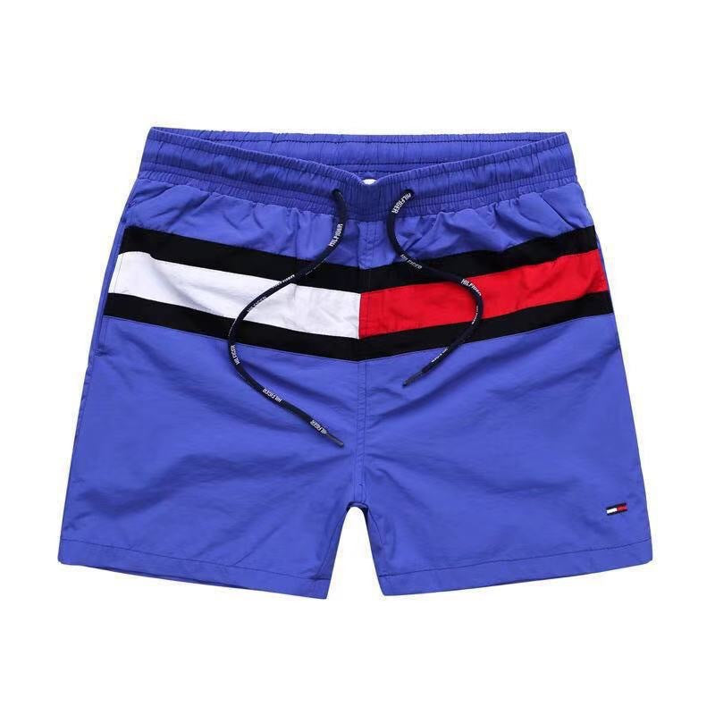 Puesto callejero de fitness para jóvenes de verano transfronterizo, pantalones de tres cuartos de surf en la playa de secado rápido, pantalones cortos deportivos, pantalones cortos de playa europeos y americanos para hombres