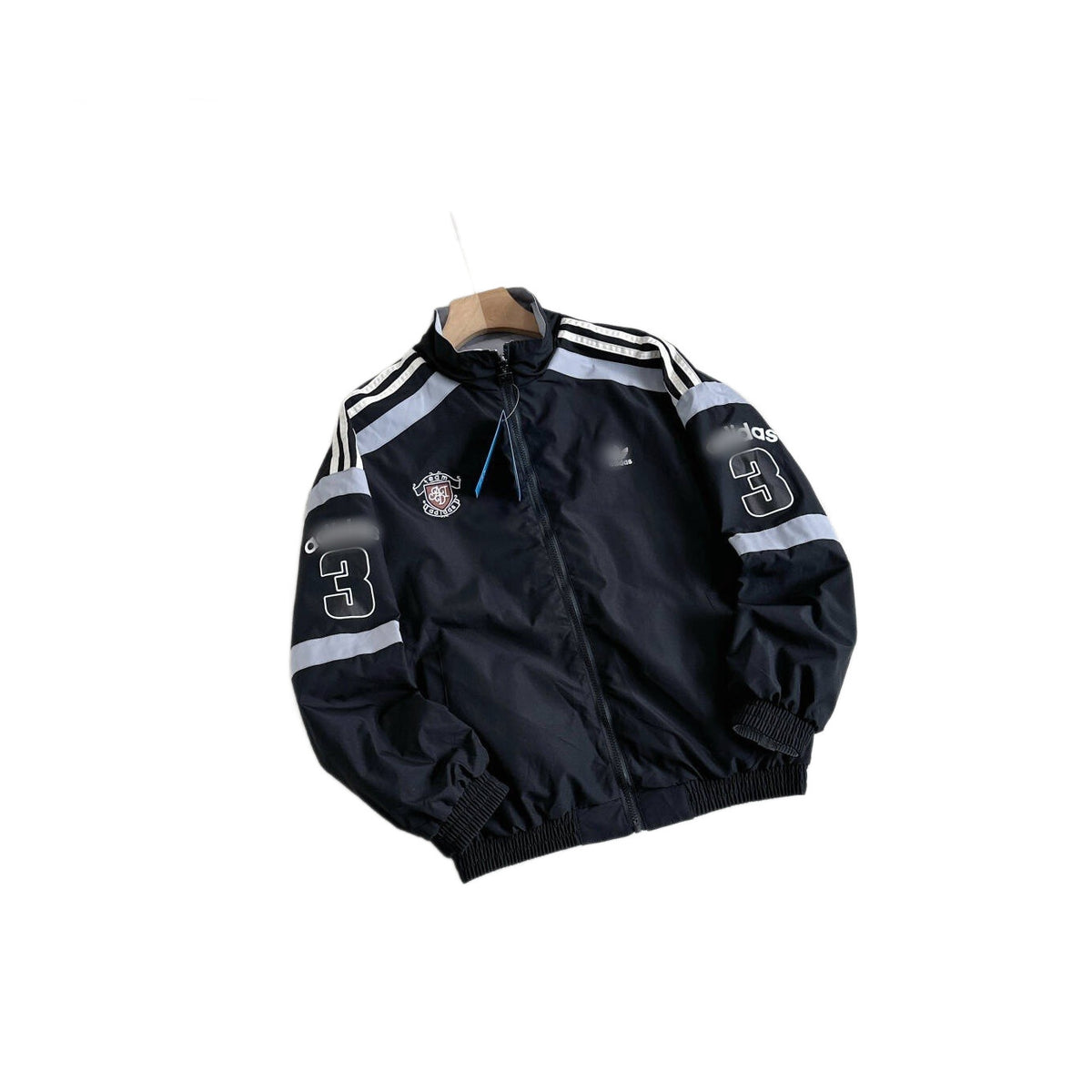 A Reversible High Collar Jacket | Three Stripes