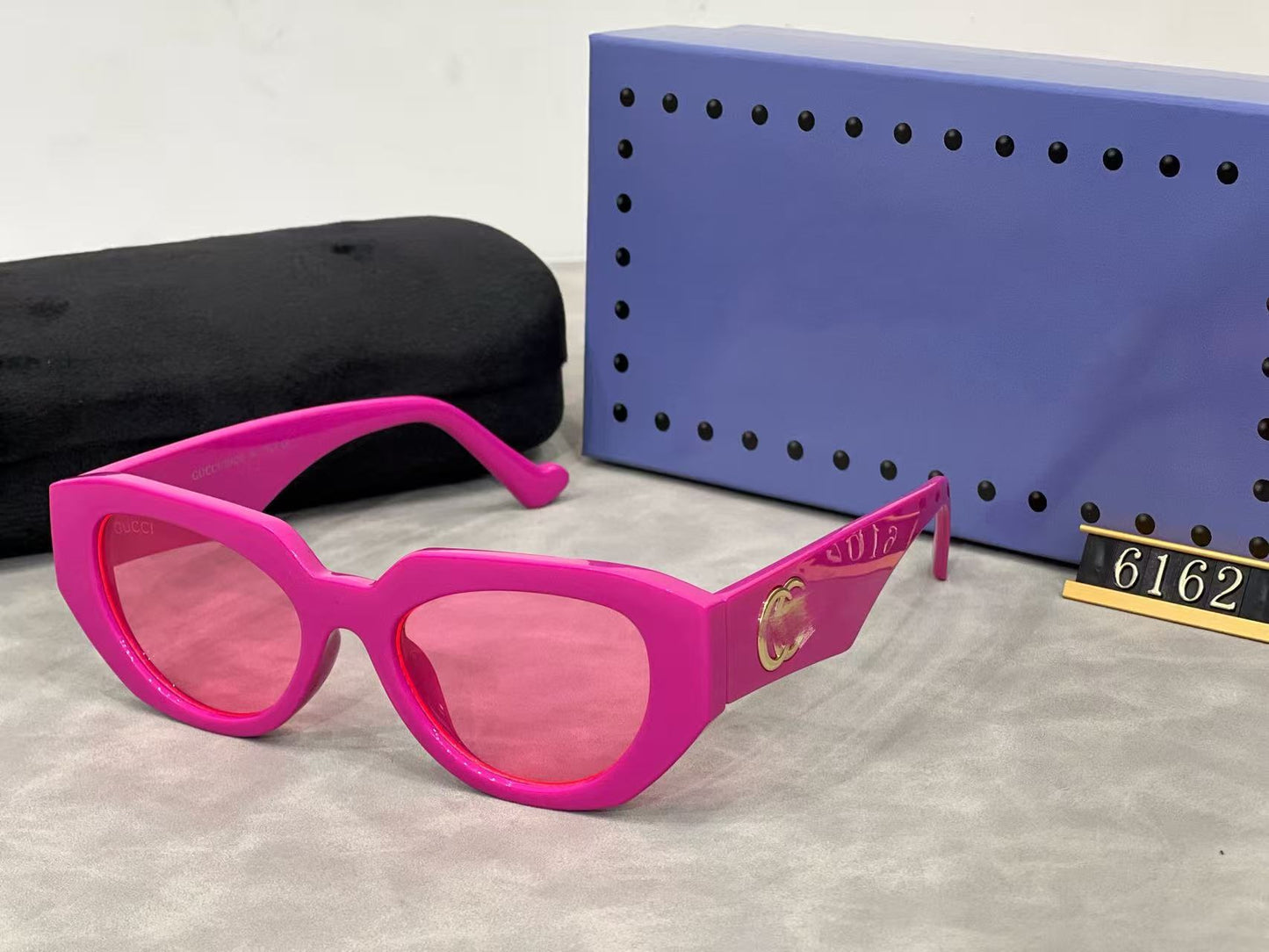 Nuevas gafas personalizadas de moda retro con ojo de gato europeas y americanas, gafas unisex bloqueadoras de UV INS