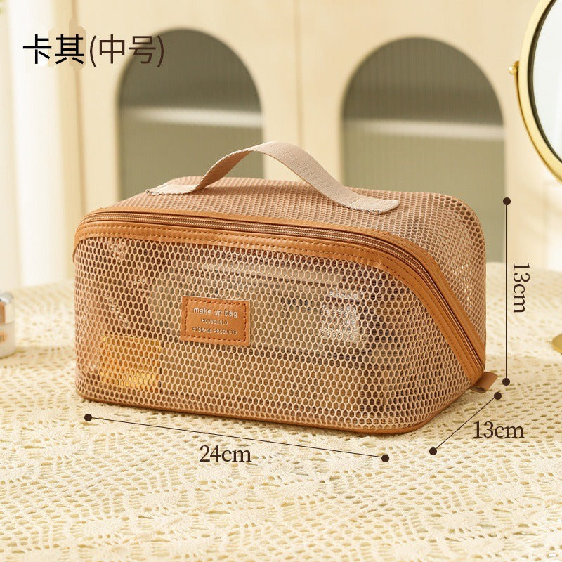Bolsa Maquillaje Grande Portátil Mujer | Organizador Repelente Agua