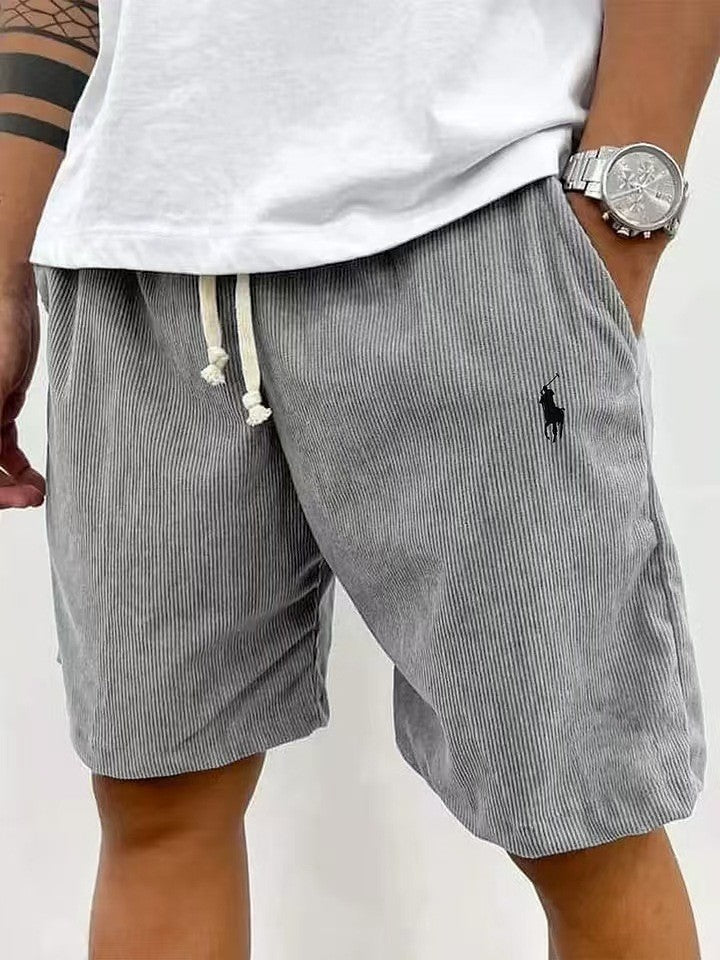 Pantalones Cortos Hombre | Deportivos Pana Bordado Pony Casual 2026