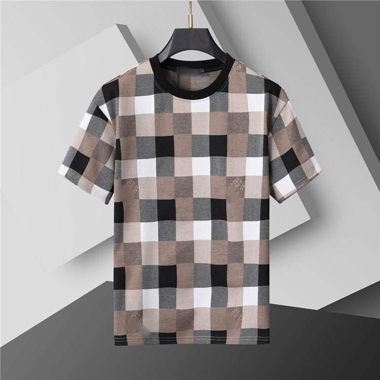 Versión correcta de 2026 de la nueva camiseta ligera de lujo de verano, camiseta de manga corta de cuello redondo y versátil para hombres y mujeres, países extranjeros de Europa y Estados Unidos