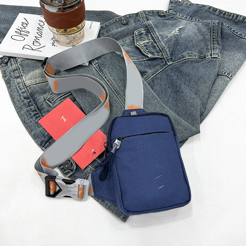 Nuevo bolso bandolera de viaje para verano, bolso de cintura de nylon para deportes al aire libre para hombres, bolso versátil de cofre tipo letras para mujer