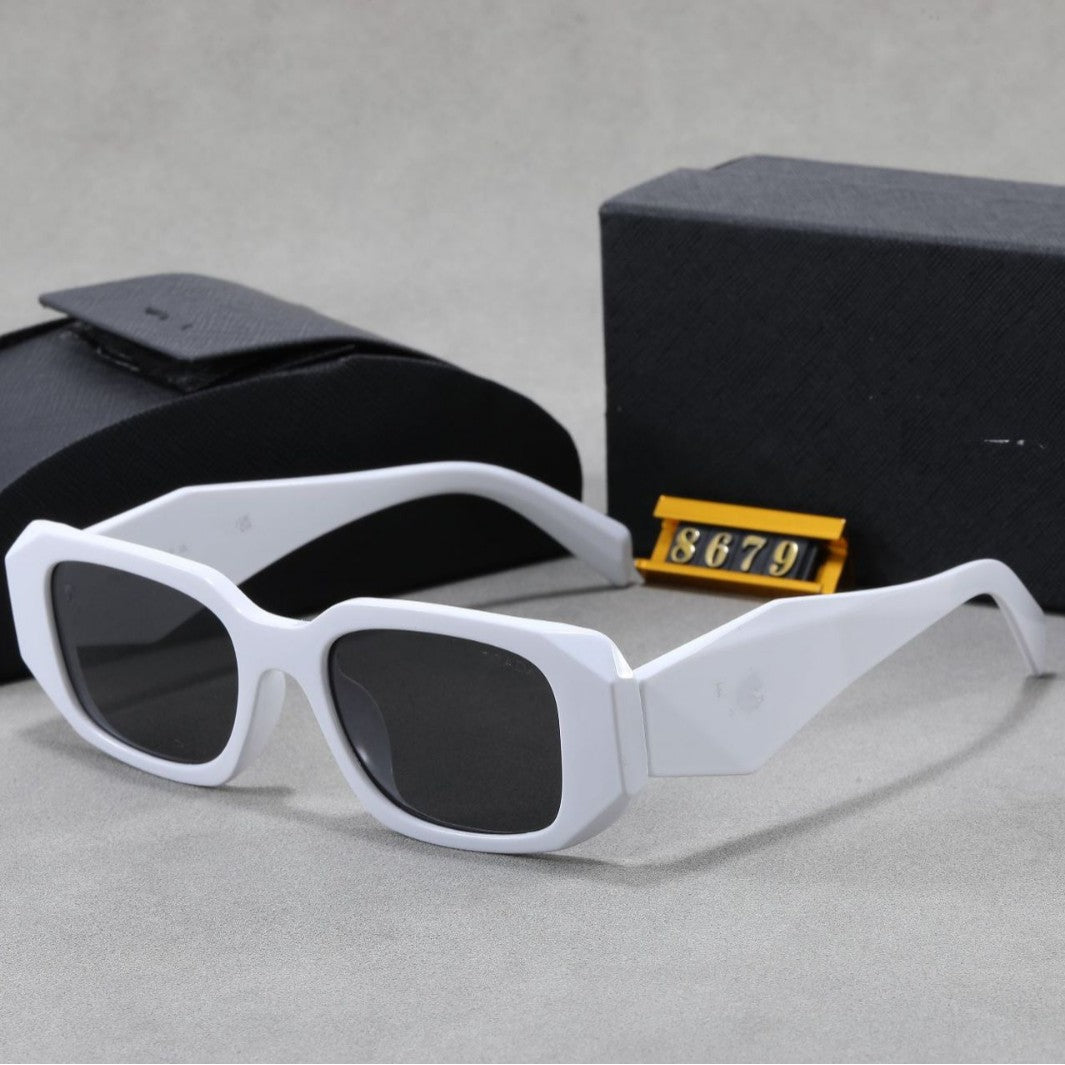 Gafas de sol P Family para mujeres e influencers Xiaohongshu, estilos de moda europeos y americanos, gafas de sol personalizadas de bloque irregular para hombres y mujeres