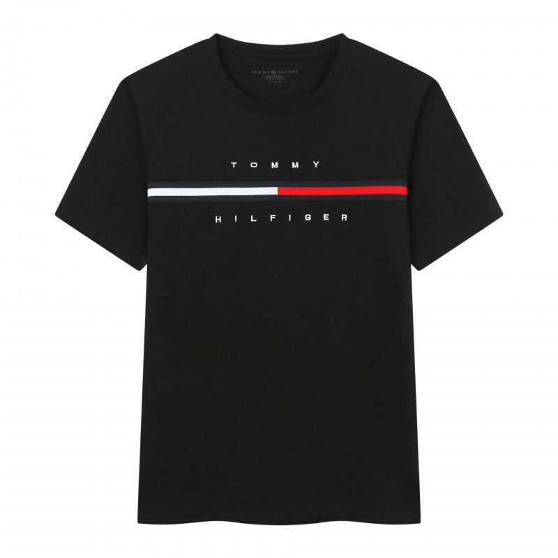 Tommy Men's Casual Short Sleeve T-Shirt | Summer Crew Neck