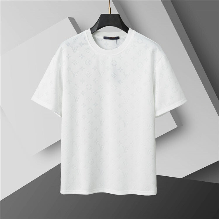 Camiseta de repuesto de algodón de lujo de alta gama transfronteriza, de manga corta de cuello redondo, moda veraniega, dropshipping casual versátil 1