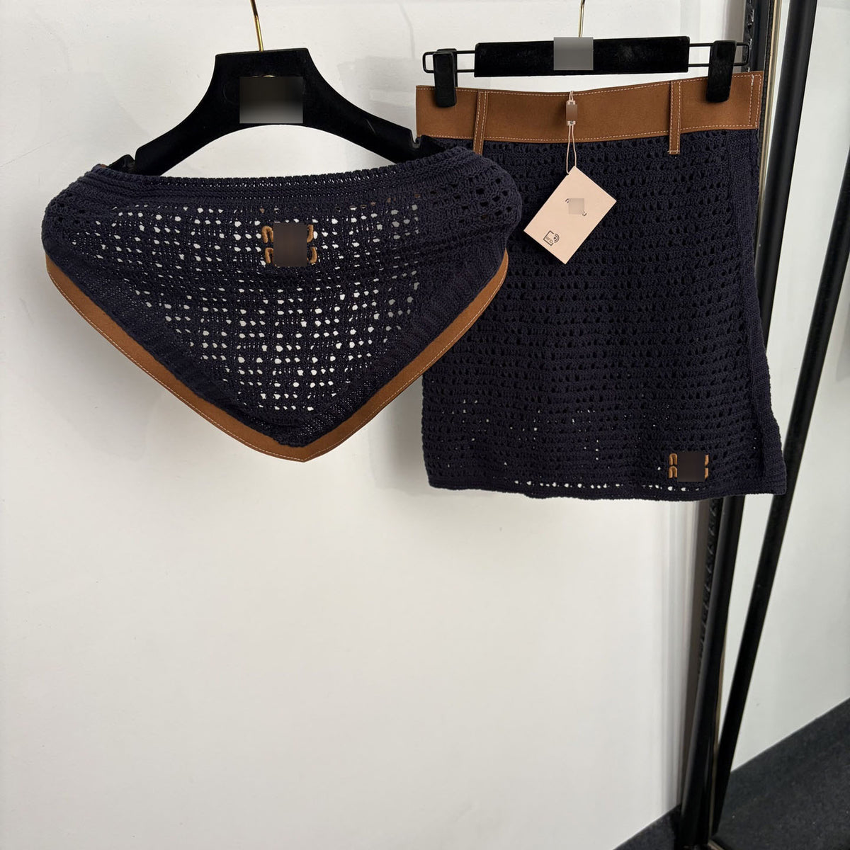 Women's Knit Set MM | Top And Mini Skirt