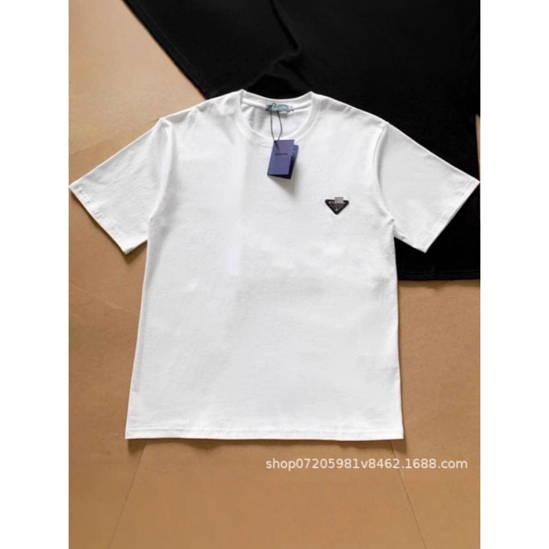 T-shirt Homme Imprimé Triangle | 100% Coton Manches Courtes